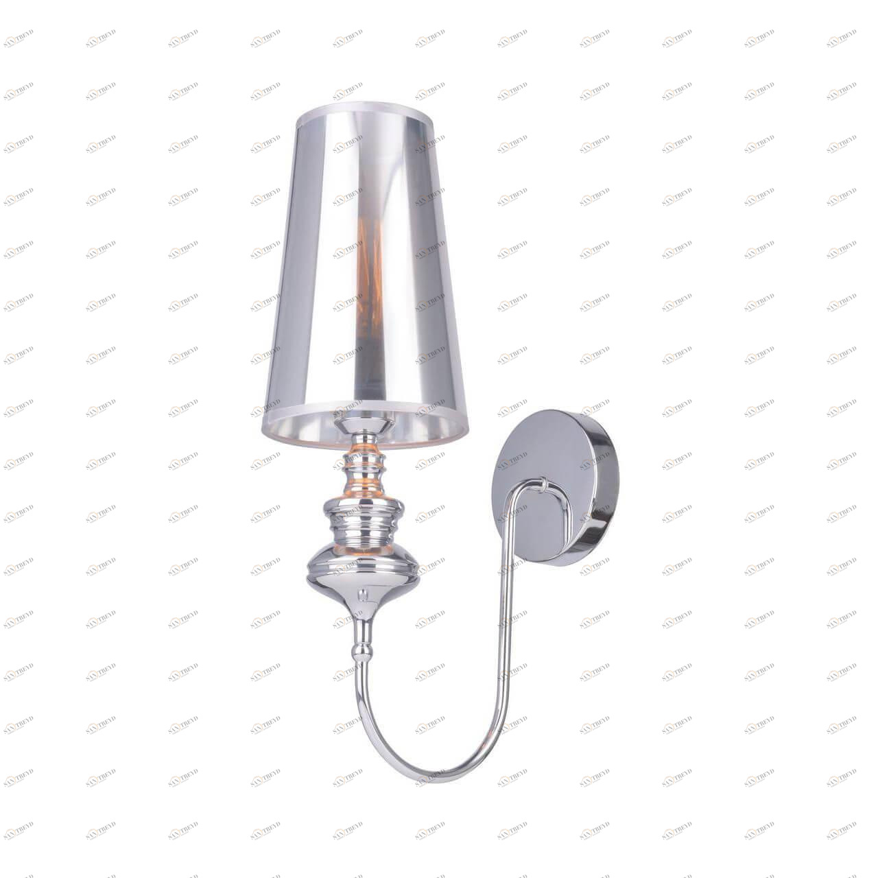 Бра серое Anna Maria A4280AP-1CC ARTE LAMP ANNA MARIA 00-3928420 Зеркальный;серебро 