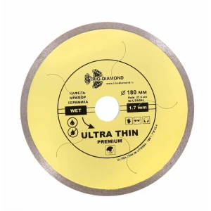 91870923 Диск алмазный по керамограниту Trio-Diamond UTW504 сплошной 180x25.4x1.7 мм STLM-1478059