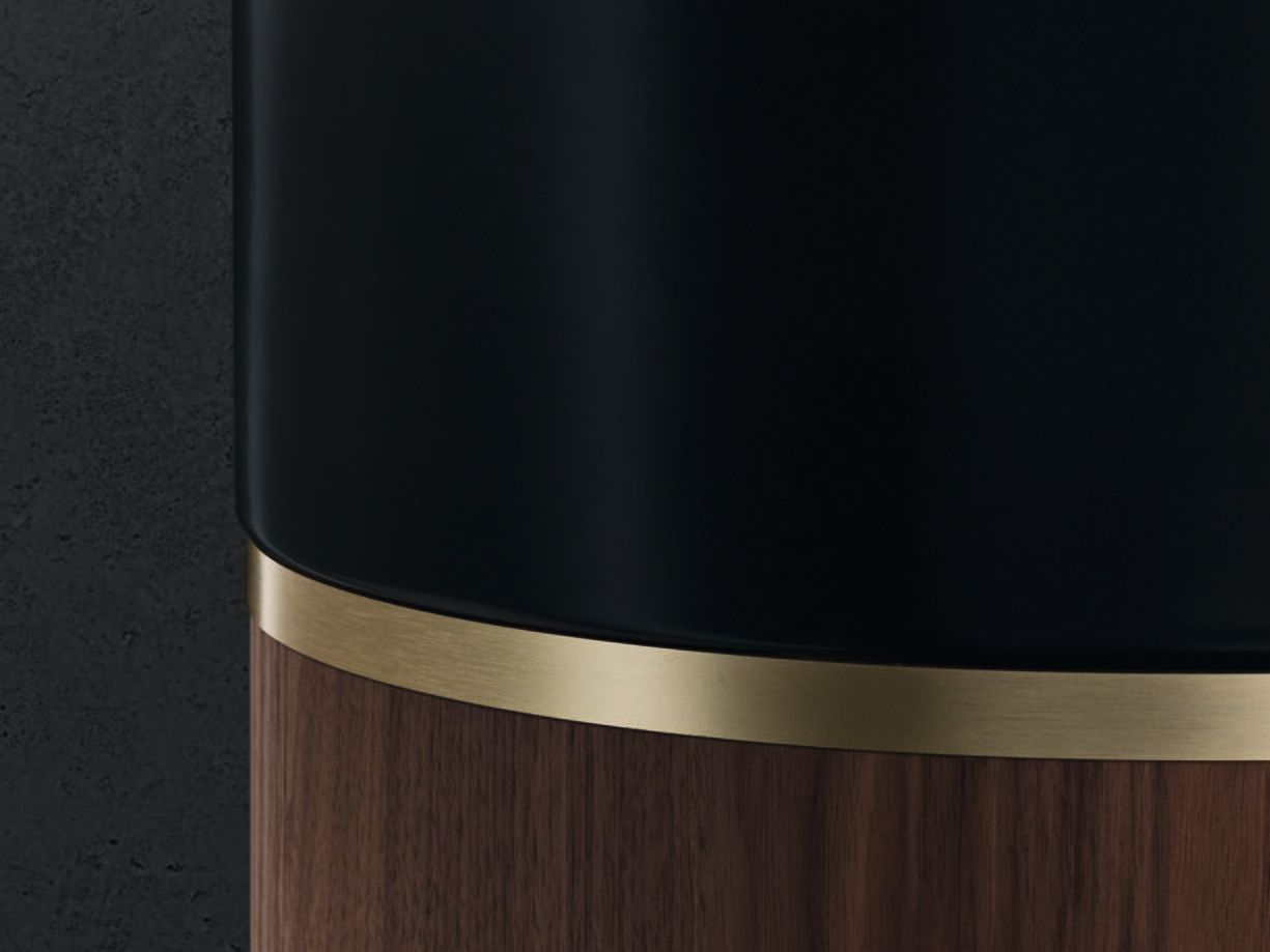 Круглый отдельно стоящий умывальник из дуба и керамики Noorth Рим ARCH-00067213 - Вид №2