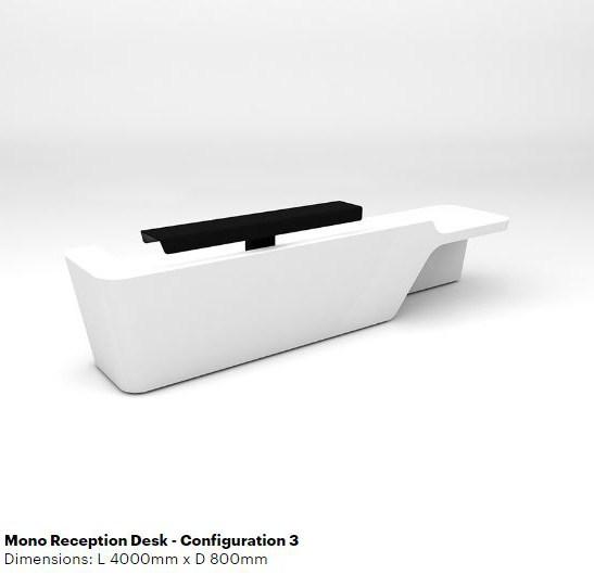 Isomi Стойка администратора для модульного офиса из твердой поверхности Mono sun-id-1428660 - Вид №4