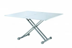 Обеденный стол раздвижной белый 60-120 см Gossamer ESF FASHION 044001 Белый