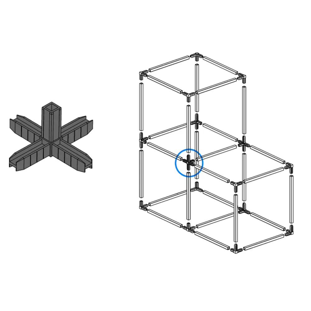 Santreyd Коннектор для мебельных профилей 15×15 мм 82694561 STLM-0034289 - Вид №4