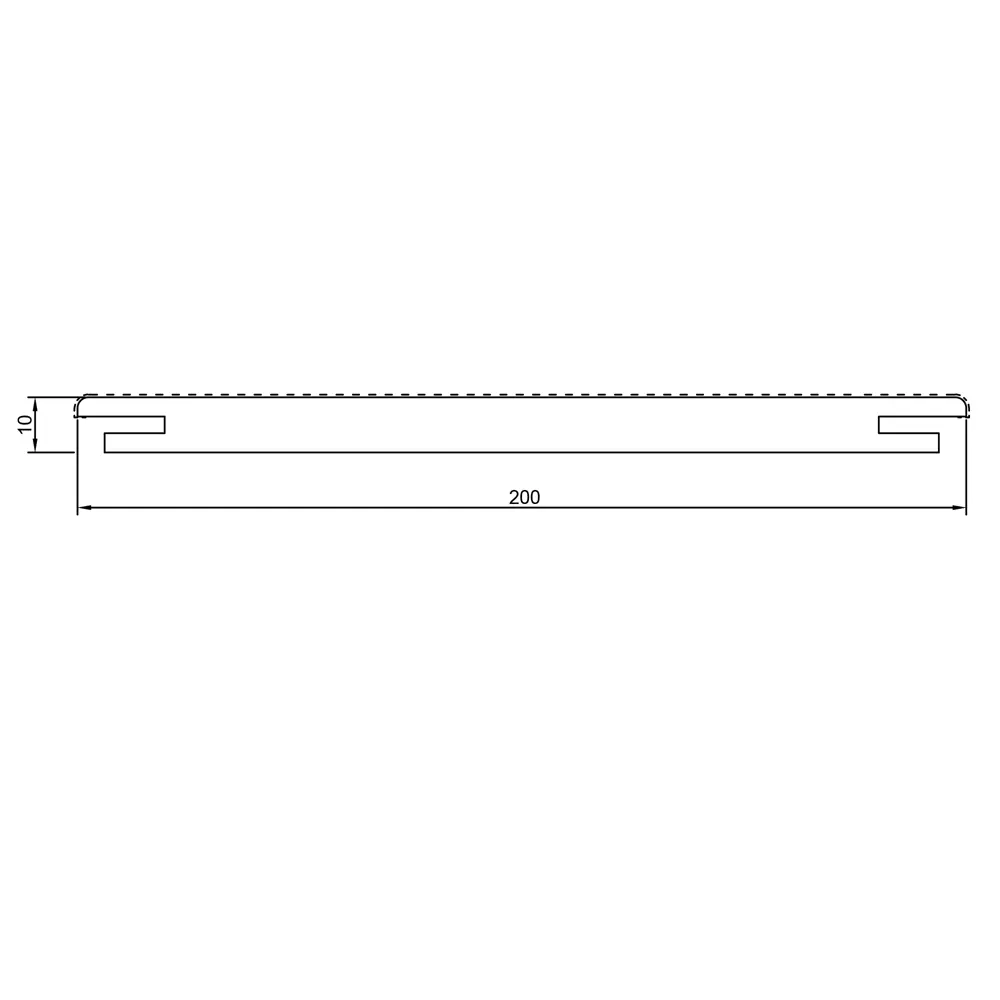 Добор дверной коробки 2150x200x10 мм эмаль цвет серый 83505987 STLM-2200027 VELLDORIS  - Вид №2