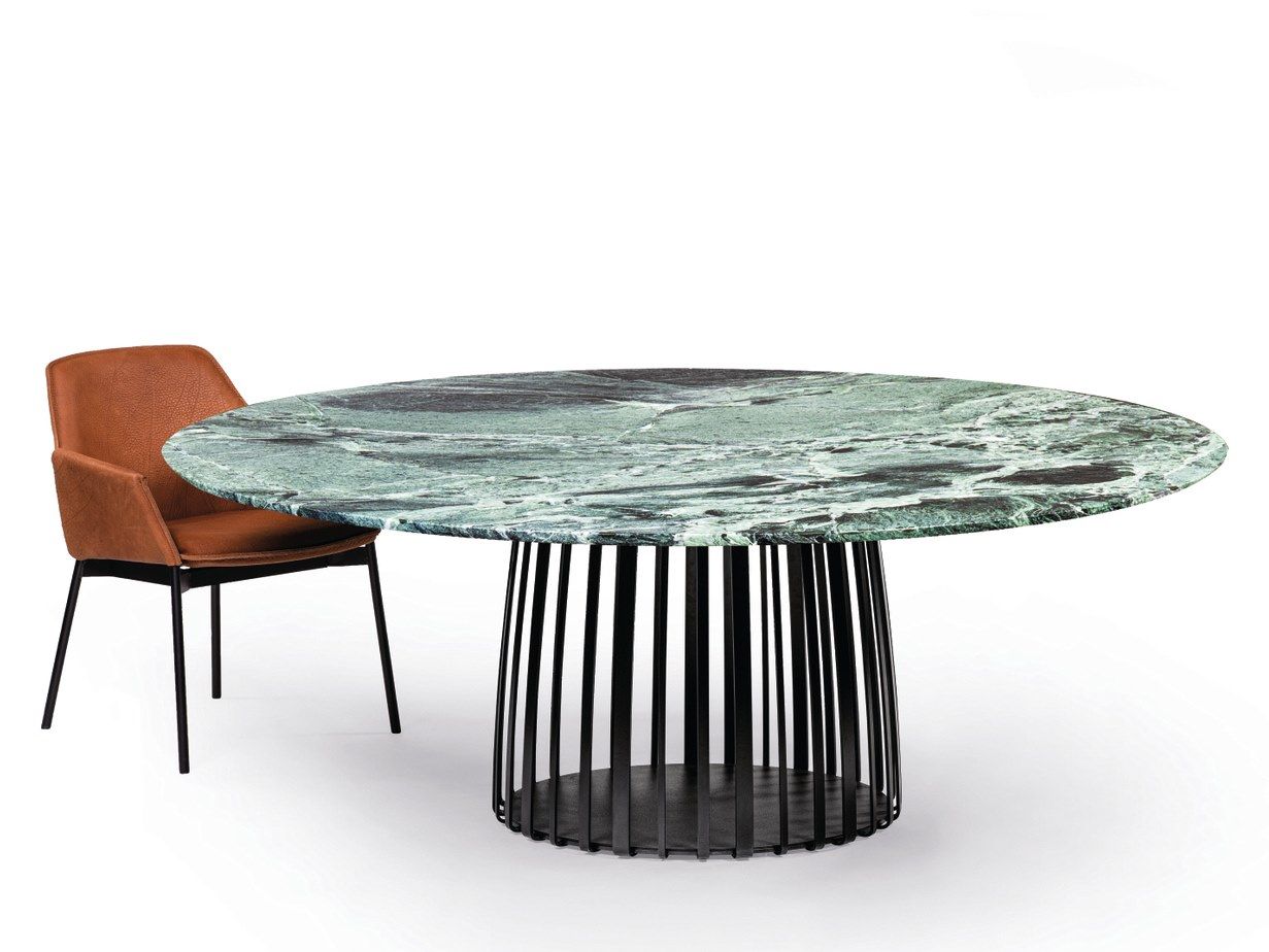 Круглый обеденный стол из массива дерева с Lazy Susan JANUA BC 07 BASKET ARCH-00077084 - Вид №12