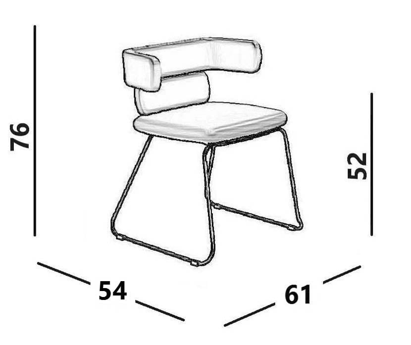 Полиуретановый стул для сада Luxy кластер ARCH-00089784 - Вид №4