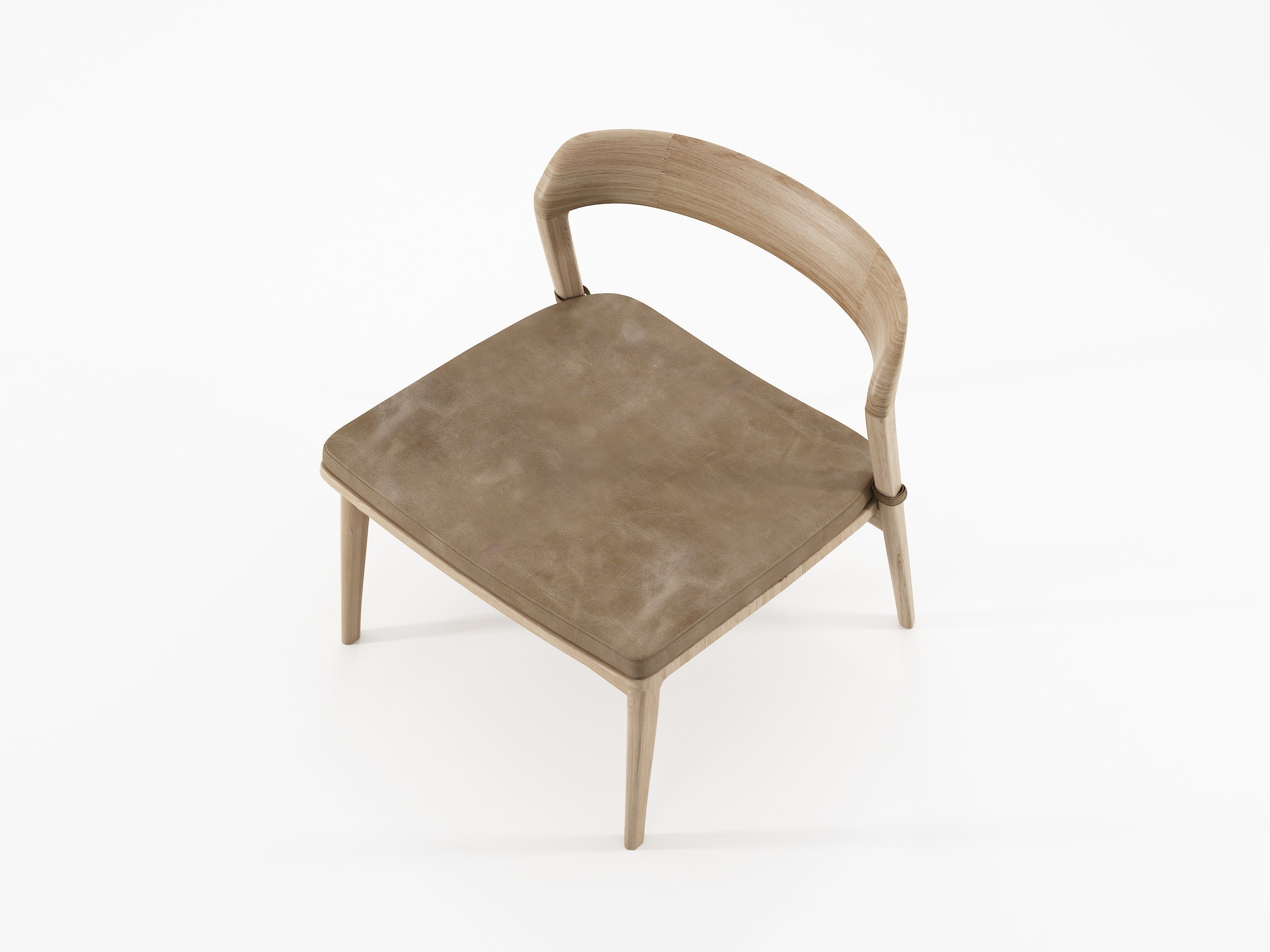 Кресло из массива дерева с мягким сиденьем KARPENTER Grasshopper ARCH-00069382 - Вид №6