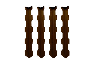 16584902 Колышки для деревянных грядок CB60-4 коричневые, 4 шт. 3003021 Delta-Park
