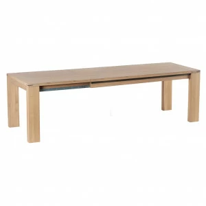 Обеденный стол раздвижной деревянный 180-258 см дуб Cuneo VAVI CUNEO 132608 Дуб сонома;бежевый