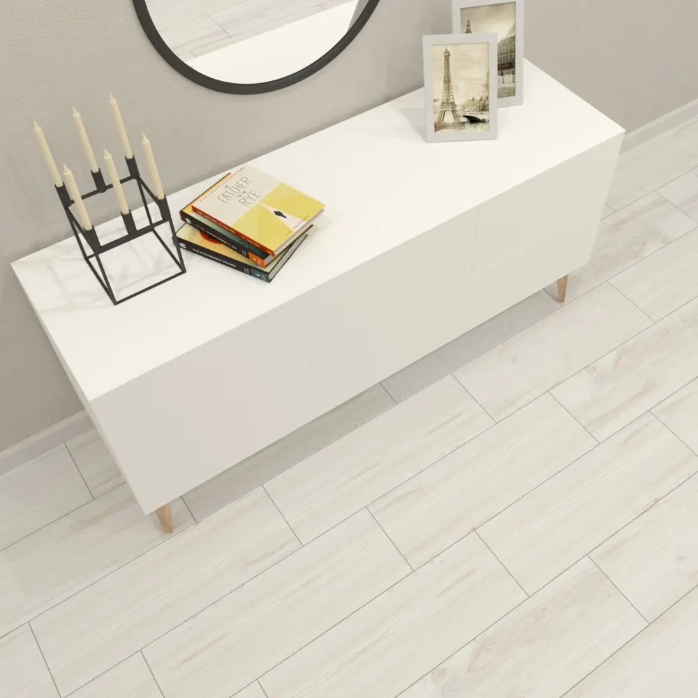 Керамогранит Grasaro Parquet 20x60 см 1.08 м² цвет белый STLM-2180785