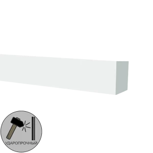 Молдинг настенный полистирол ударопрочный Decor-Dizayn DD611 белый 20x30x2000 мм