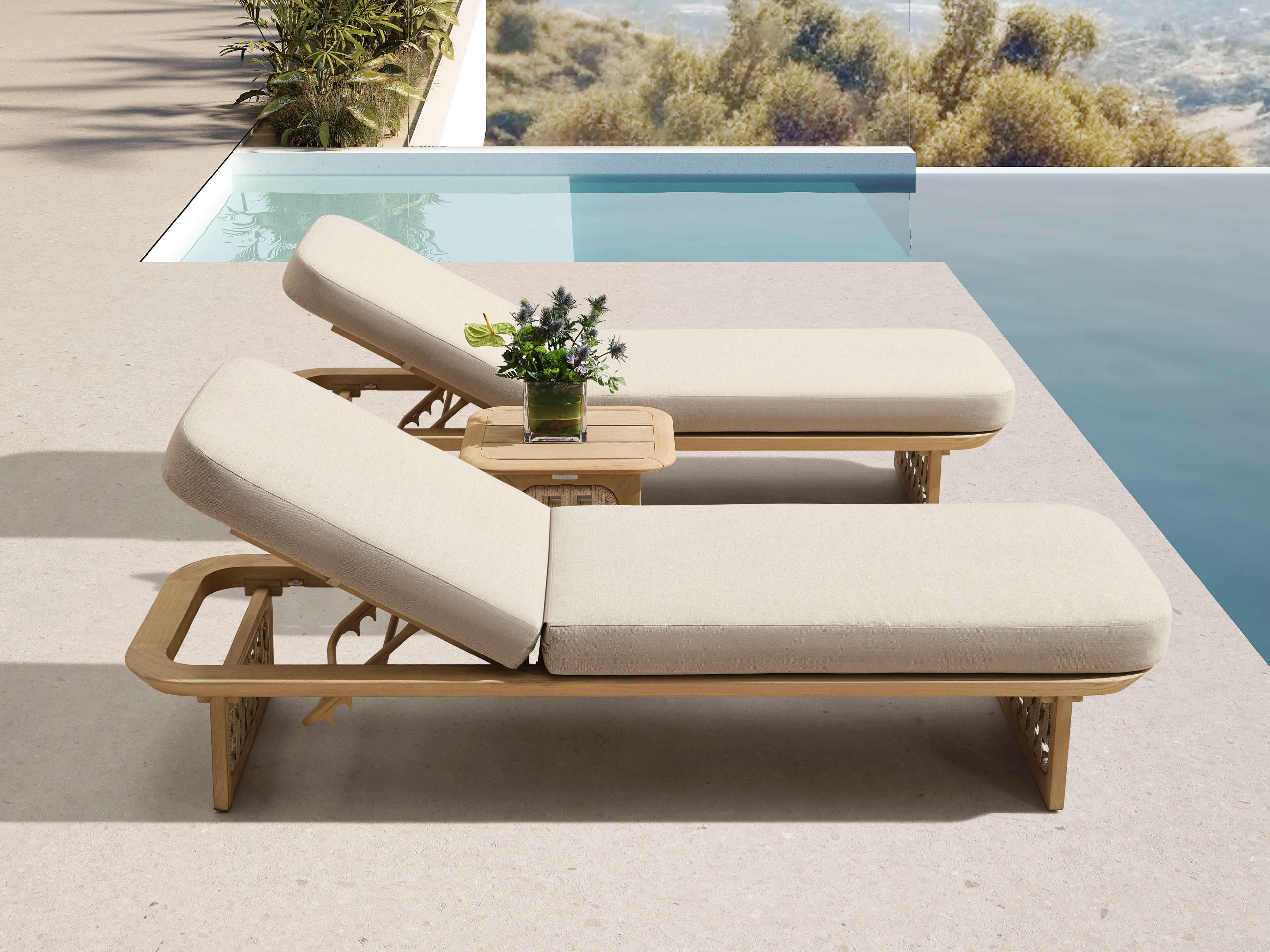 Шезлонг с откидной спинкой HIGOLD Riva ARCH-00140324