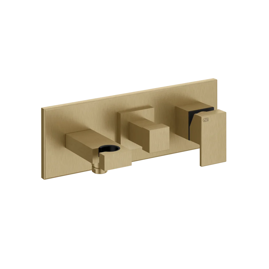 Смеситель для ванны-смеситель для душа 44911 726 Gessi Rettangolo ТЕПЛАЯ БРОНЗА BR. PVD 44911726