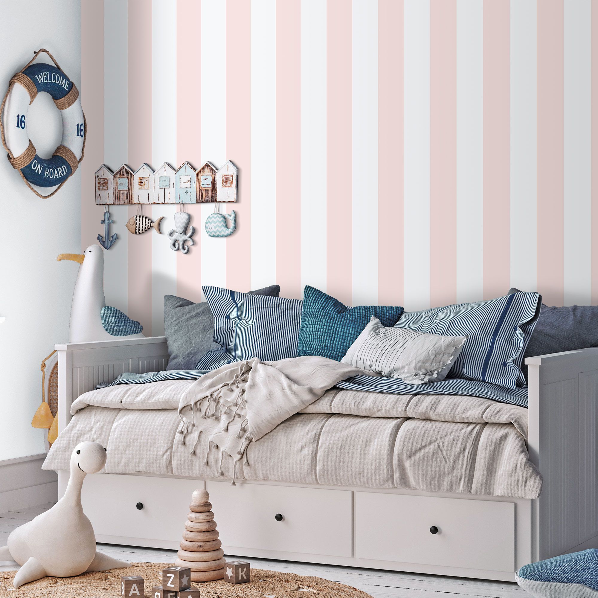 Полосатые обои для детей ICH Enzo ARCH-00132391 - Вид №1