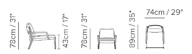 Тканевое кресло с подлокотниками Natuzzi Italia VIAGGIO ARCH-00103218 - Вид №10