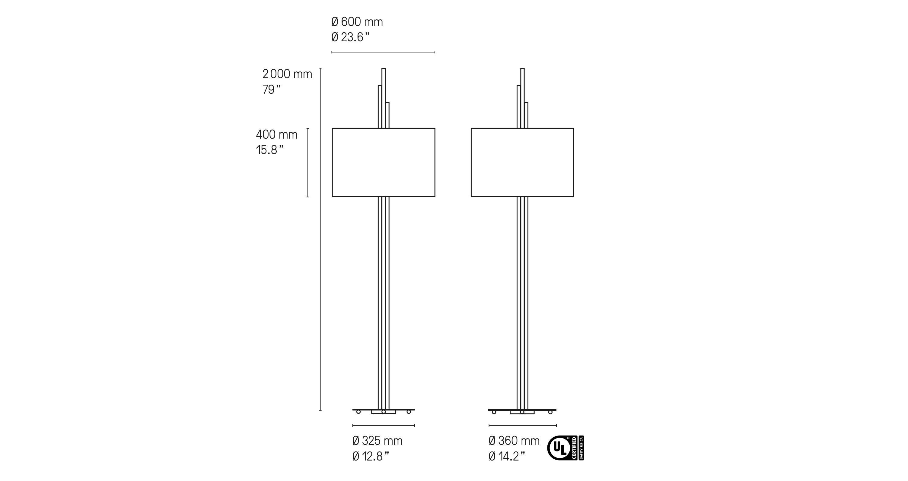 Латунь торшер CVL Luminaires Upper ARCH-00040609 - Вид №1