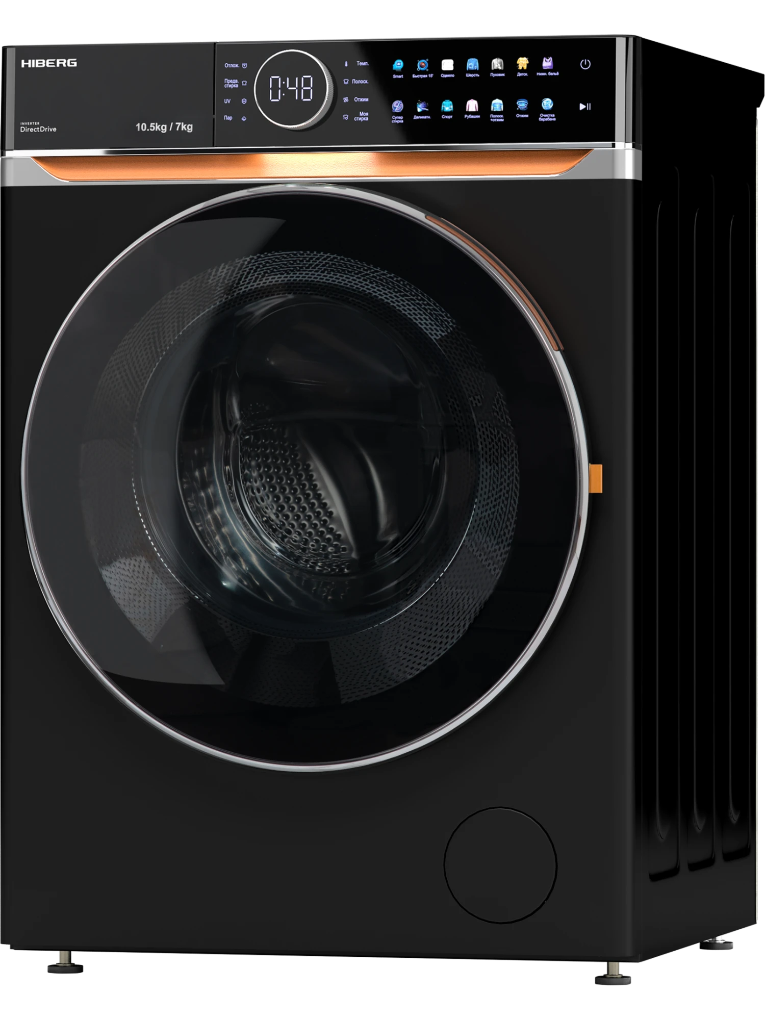 9238395 Стирально-сушильная машина HIBERG i-DDQ10 - 10714 B черный STDN-0097878 - Вид №2