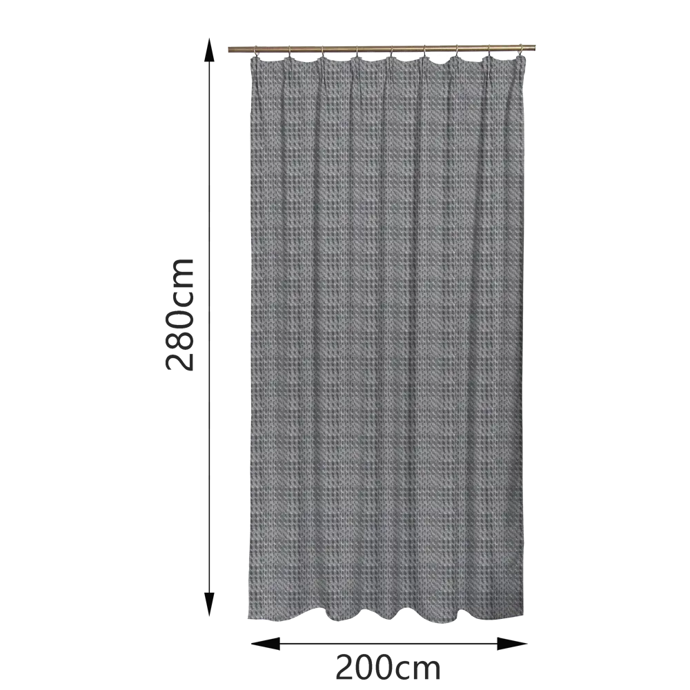 Штора на ленте Inspire Sindano 200x280 см цвет серо-бежевый 83562030 STLM-2106785  - Вид №1