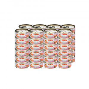 ПР0020178*48 Корм для кошек кусочки розового тунца с креветками конс. 70г (упаковка - 48 шт) PETREET