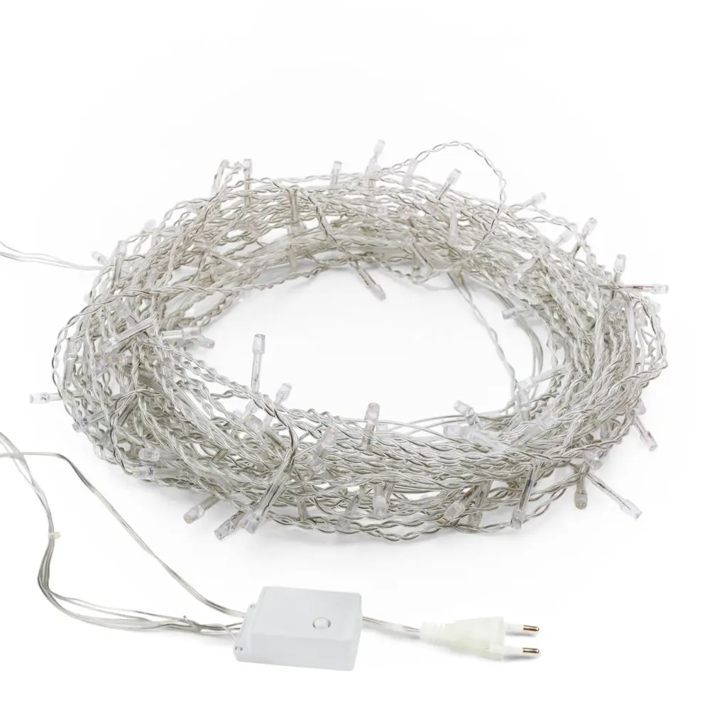 89380286 Гирлянда светодиодная занавес электрическая 1.5x1.5 м разноцветный свет 8 режимов 64 лампы цвет прозрачный STLM-1409610 Santreyd  - Вид №4