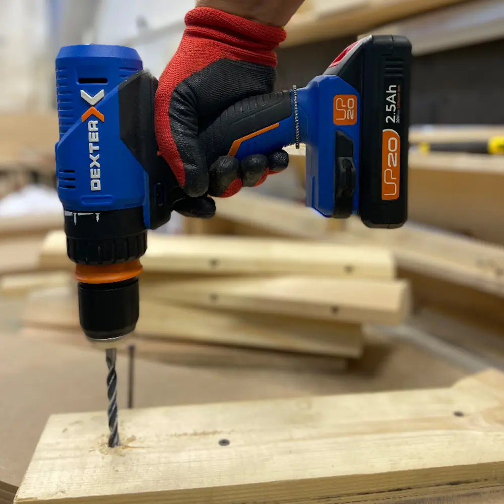 Дрель аккумуляторная Dexter 20VSD2-35RCA.1A, 20 В Li-ion 2.5 Ач STLM-2114127 - Вид №13