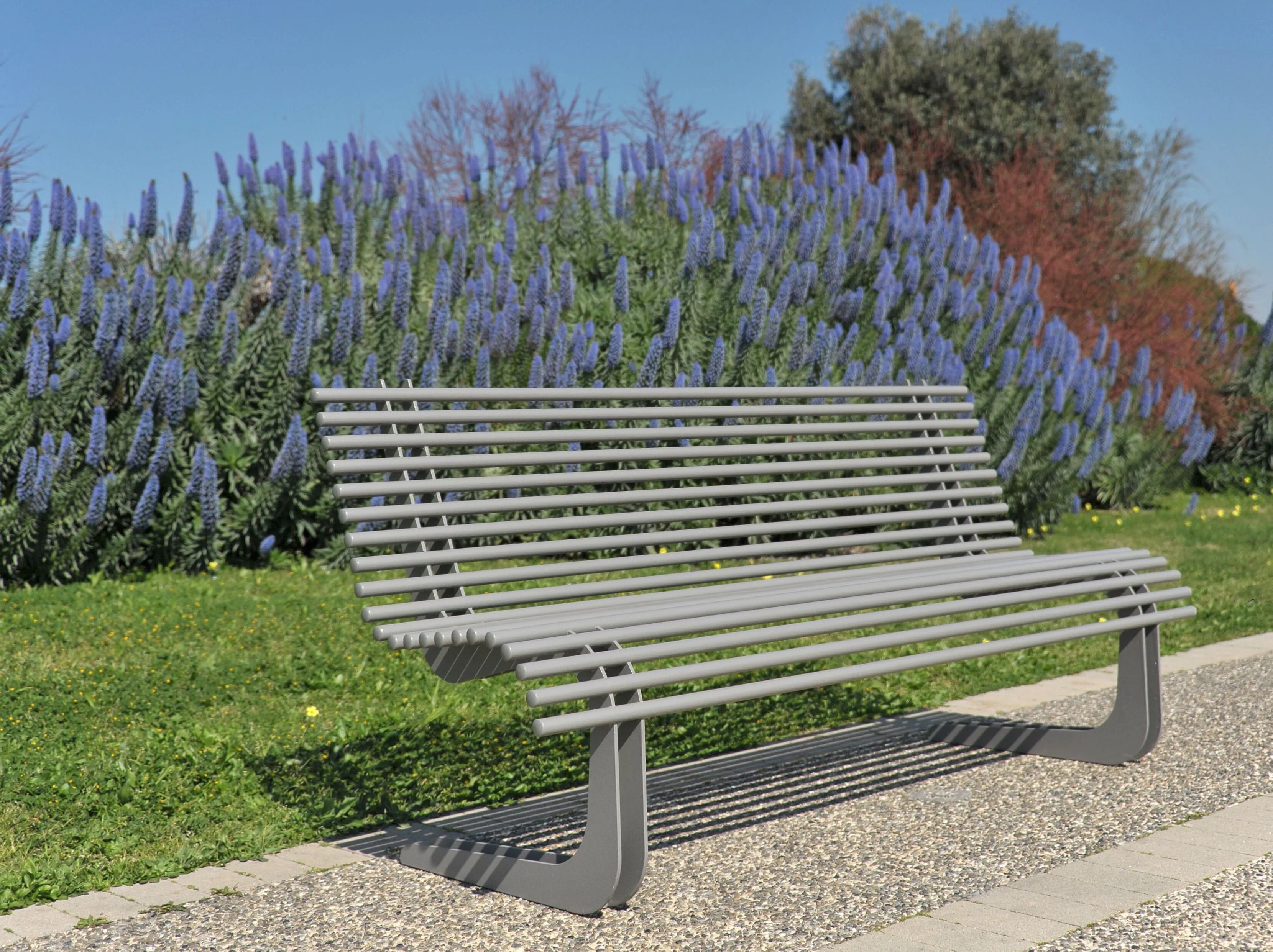 Стальная скамья со спинкой Viscio Urban Design MOBY ARCH-00108961 - Вид №4