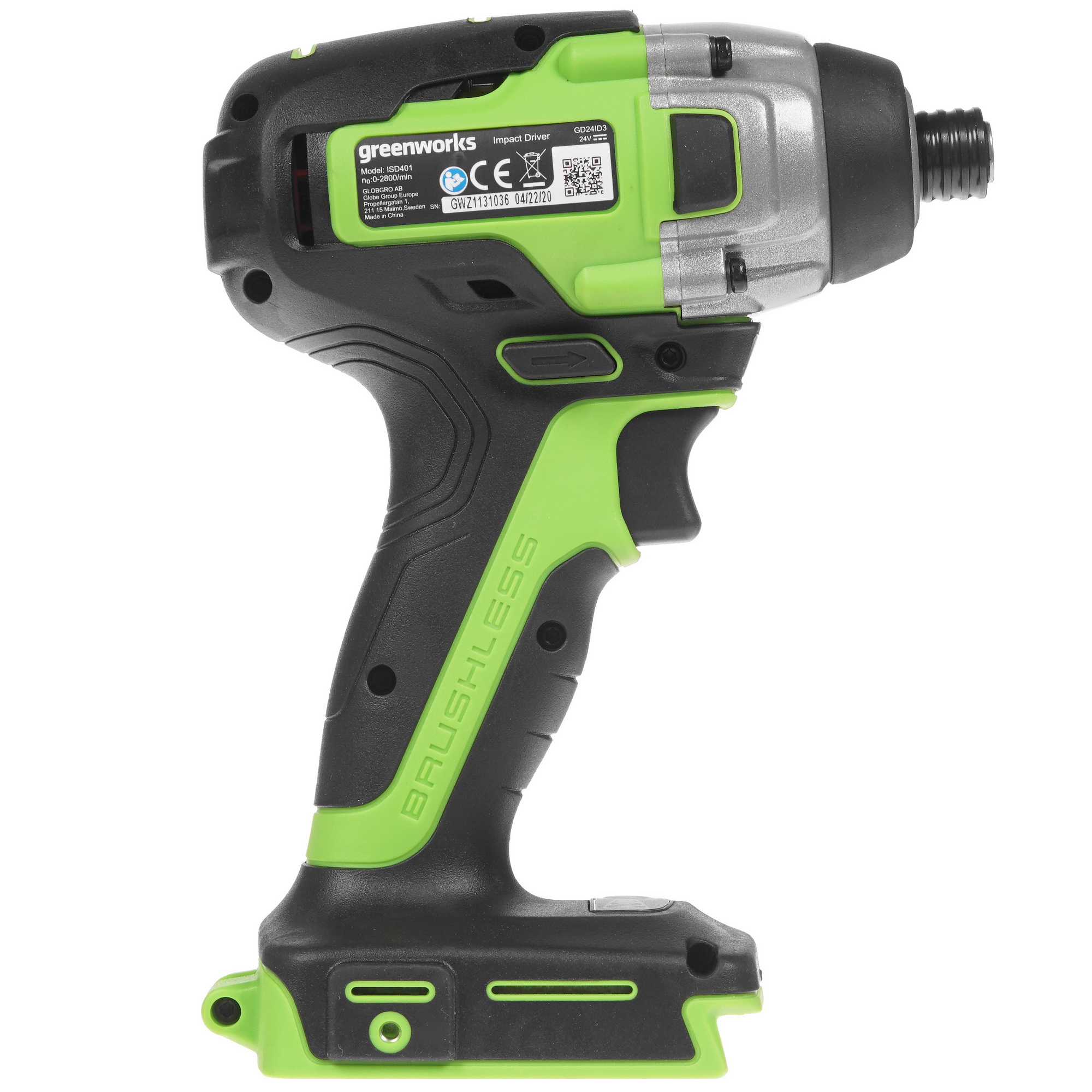 Винтоверт GreenWorks GD24ID3 24V , Без ЗУ, Без АКБ 8196543 STDN-0049313 - Вид №1