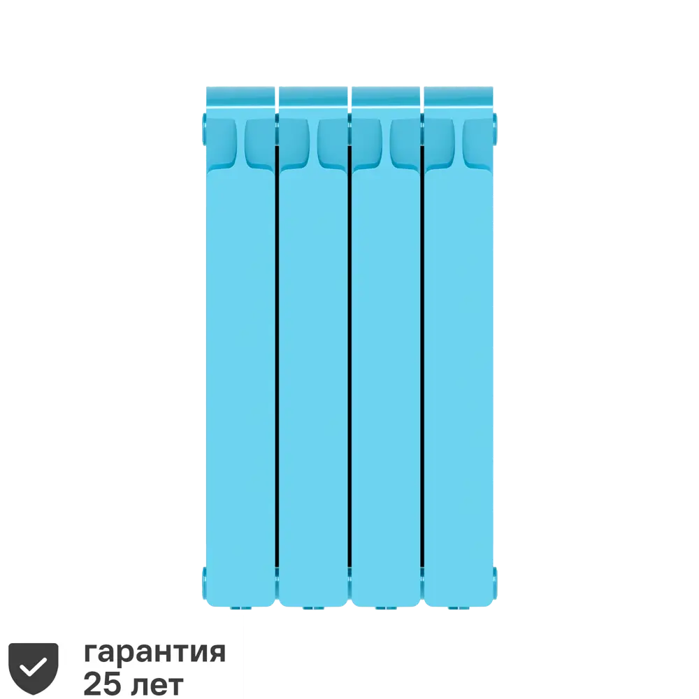 Радиатор секционный Rifar Monolit M50004RAL5024 500/100 4 секции боковое подключение биметалл голубой STLM-2209880