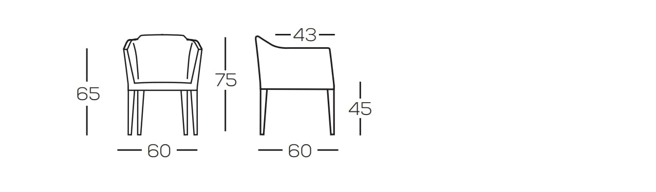 Кожаный стул с подлокотниками GRUPPO FOX день Фокса ARCH-00144128 - Вид №3