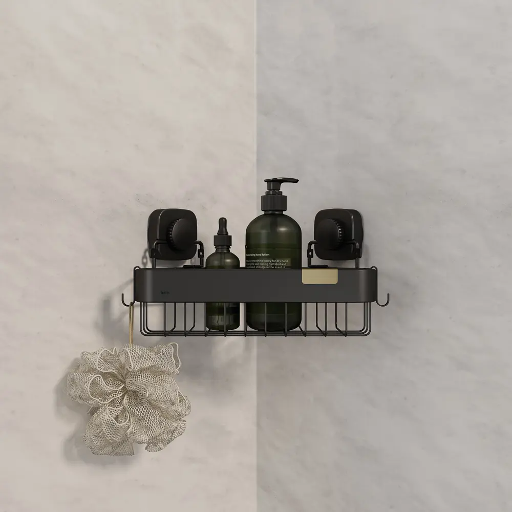 Полка для душа Iddis Soul LM001WC1Bi44 угловая 1 ярус цвет черный STLM-2072395 - Вид №4