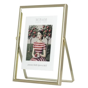 Рамка без паспарту Мирам 13x18 см цвет золотой