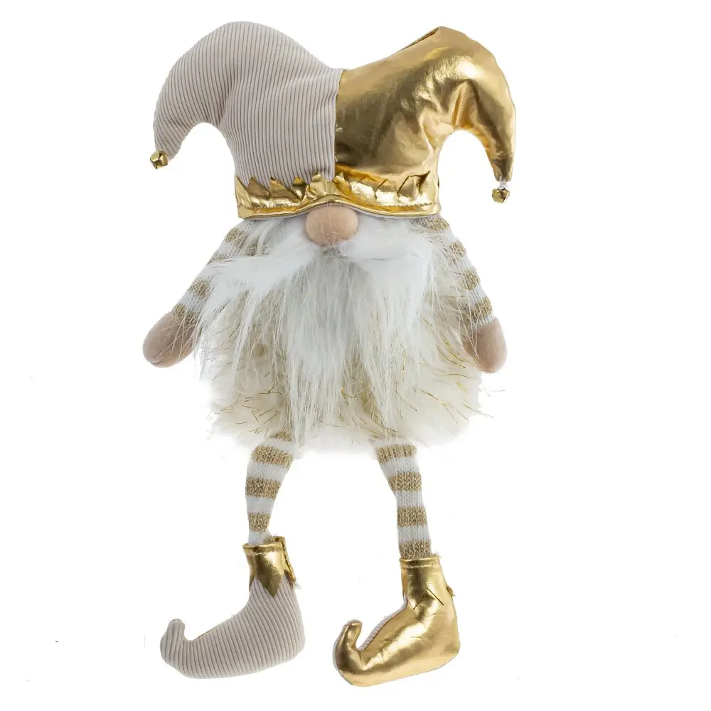 89403187 Новогодняя фигурка Гном 813471 37 см золотистый STLM-1385918 Santreyd 