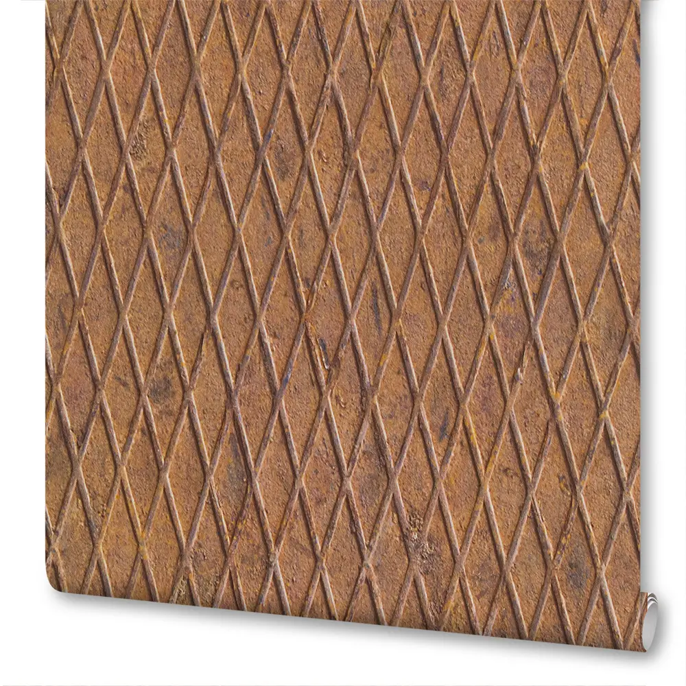 Обои бумажные 0.53х10 м имитация цвет рыжий АС 335483 A.S. Creation Simply Decor STLM-2122289