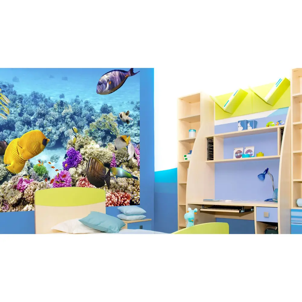 Фотообои флизелиновые Подводный мир 200x200 см МОСКОВСКАЯ ОБОЙНАЯ ФАБРИКА Malex factory STLM-2178026 - Вид №1