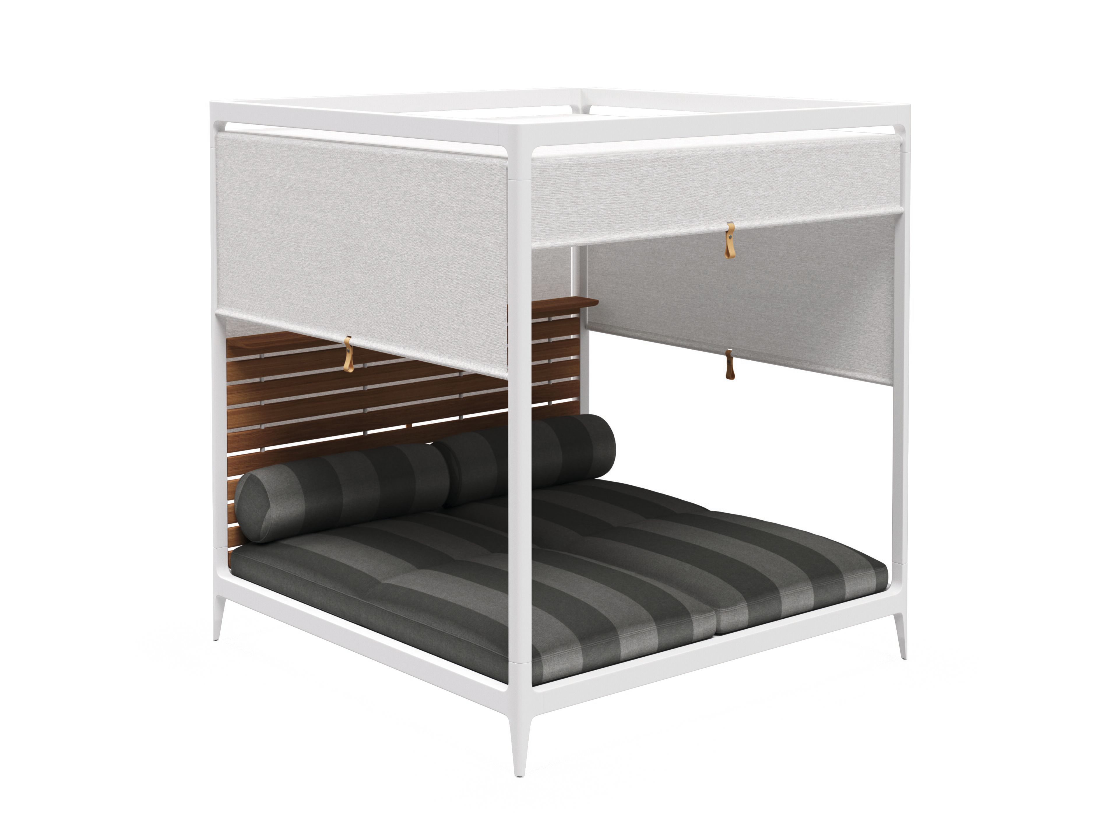 Ткань и алюминиевая Садовая кровать с навесом Gloster сетка ARCH-00086021