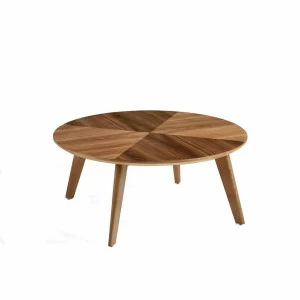 Журнальный столик деревянный с четырьмя ножками темно-коричневый от Angel Cerda ANGEL CERDA BRC7551A 00-3865542 Коричневый