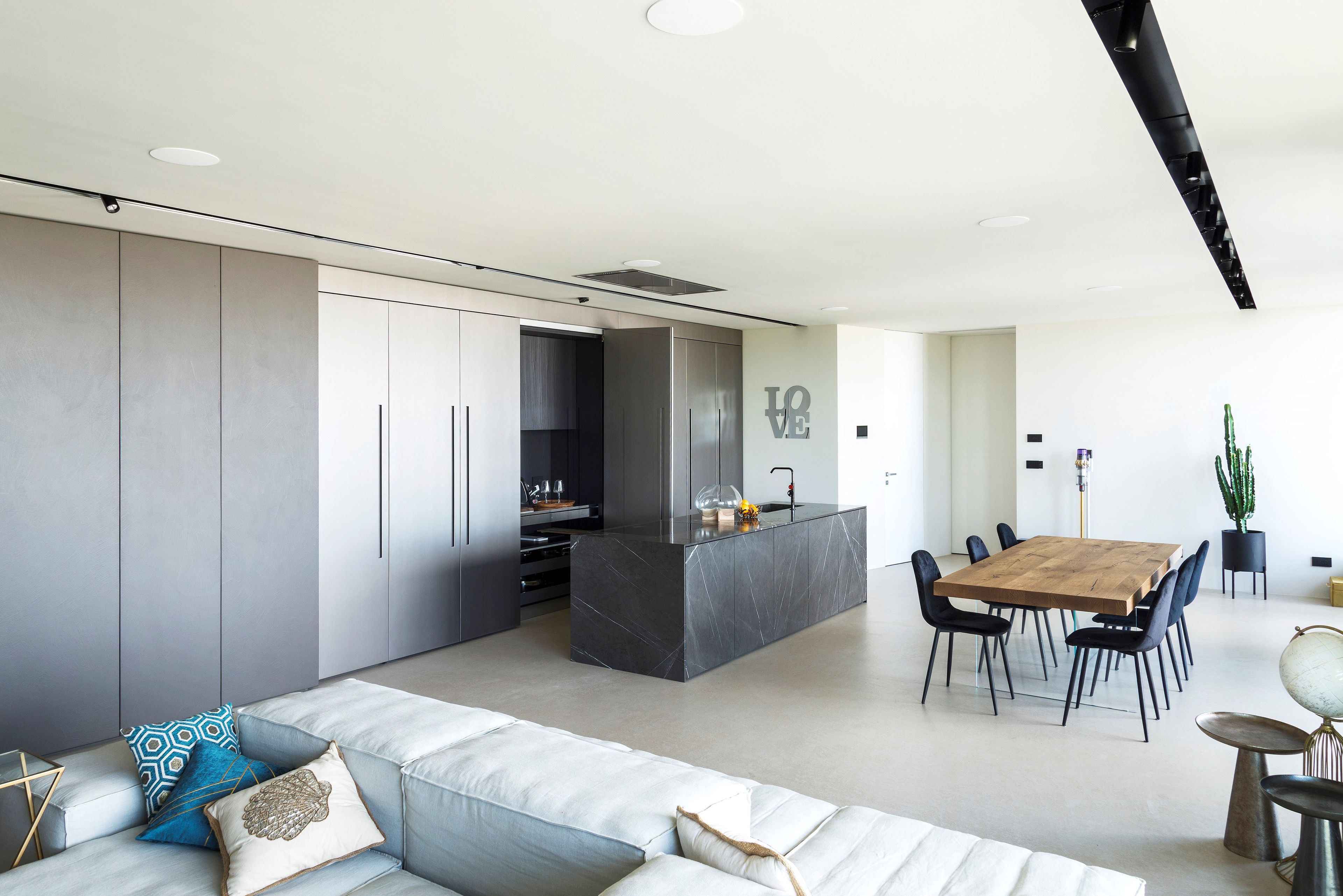 Кухня с островом и системой стен из Коринфского камня TM Italia Cucine D90 ARCH-00015489 - Вид №2