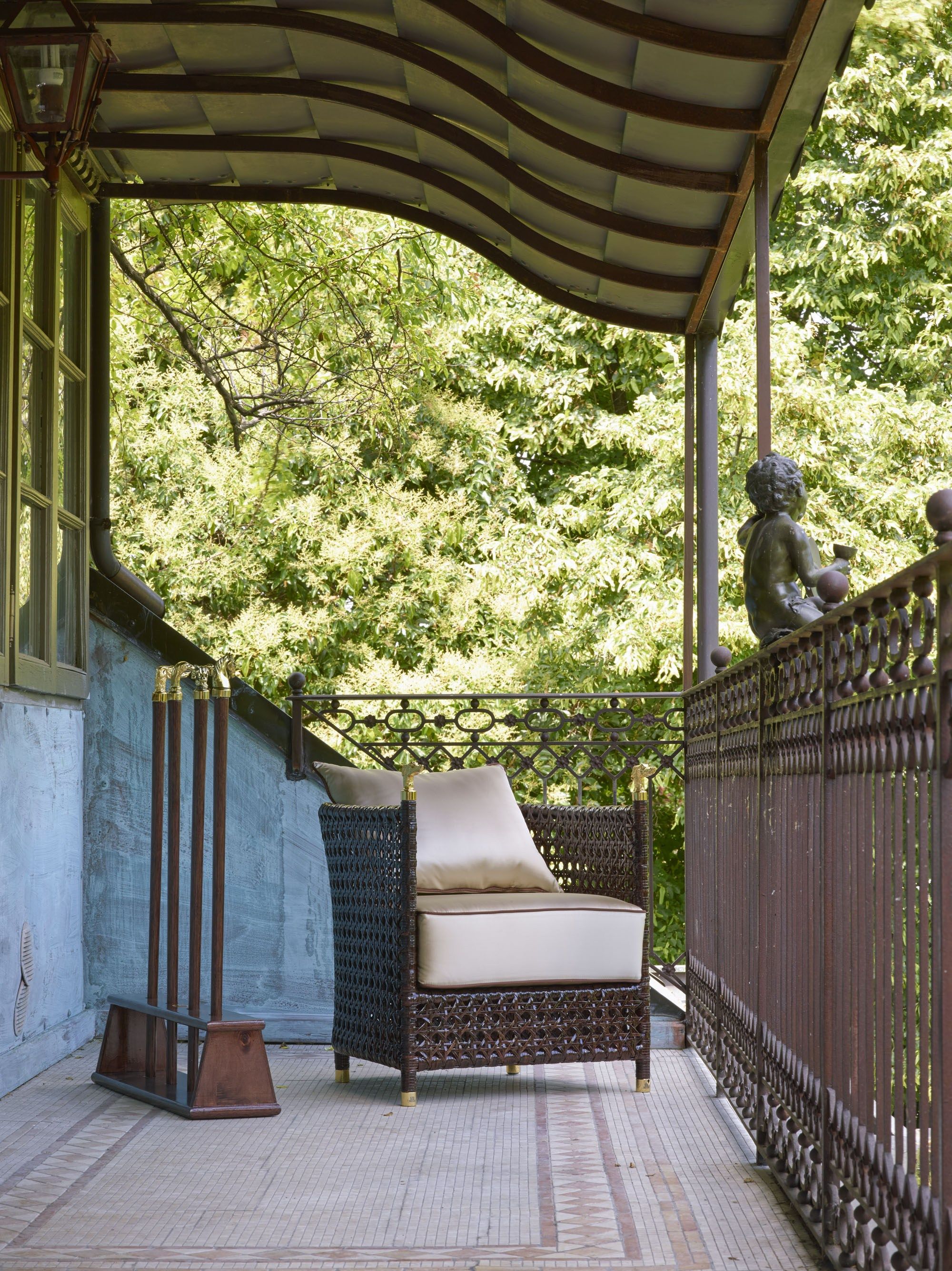 Ткань сад стул с подлокотниками Samuele Mazza Outdoor Shaula ARCH-00087719 - Вид №1