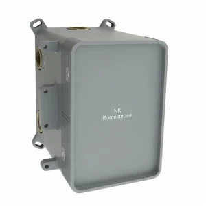 SMART BOX - Универсальная и быстрая установка для 1, 2 или 3-ходовых смесителей с восковым термоэлементом и соединениями 1/2 "". Давление 3 бара составляет 20,1 л / мин. В комплект входят 2 глушителя и слив 1/2 дюйма.  Smart box smart box basin NOKEN 1001