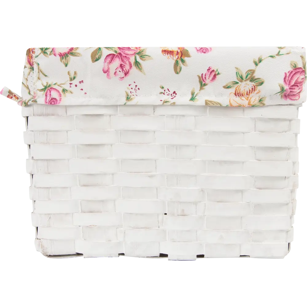 Корзина плетёная Стружки 32x21x15 см 10 л дерево цвет белый STORIDEA STLM-2034867 - Вид №2