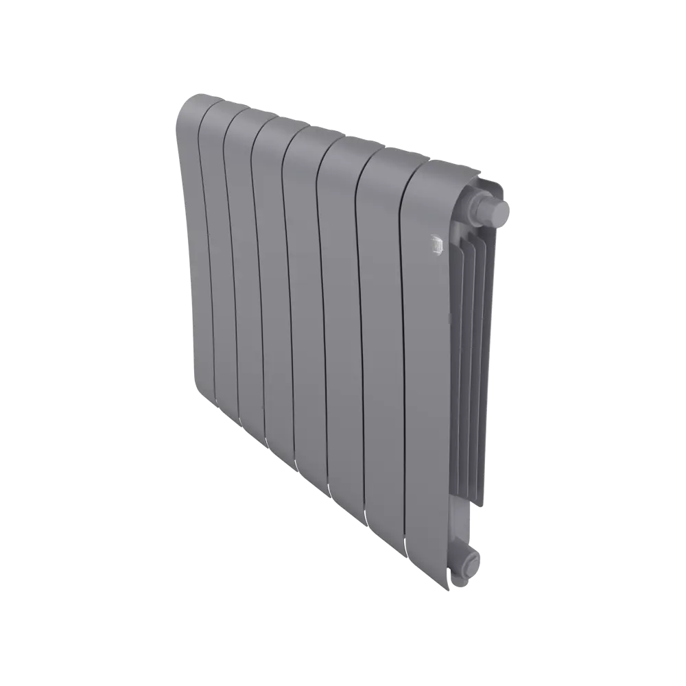 Радиатор секционный Royal Thermo Infinity SS VR80 500/90 8 секций нижнее подключение биметалл серый INFINITY 500 V STLM-2164120 - Вид №1