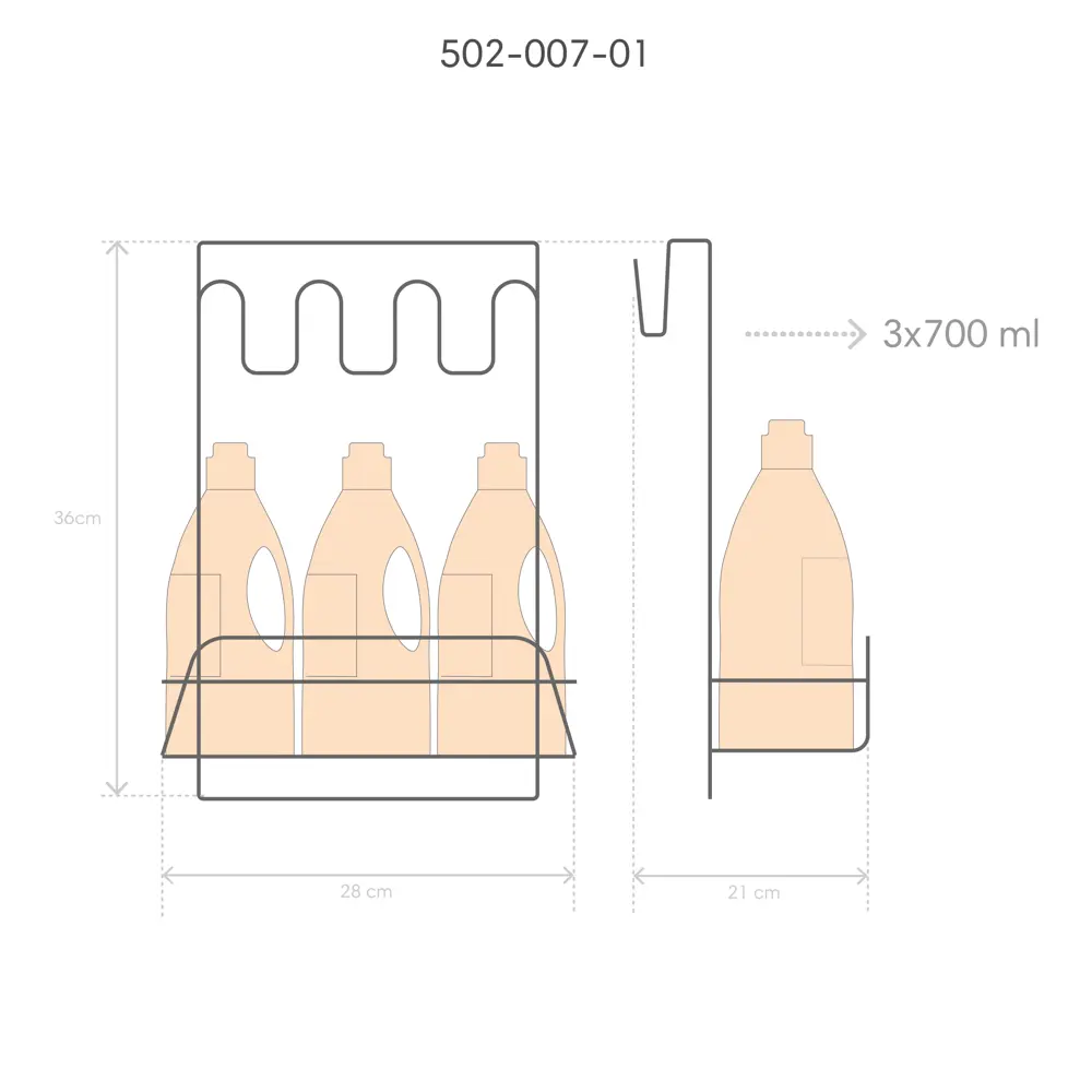 Полка душевую кабину «Модулус» 28х21х36 см цвет хром ЧМЗ STLM-2194566 - Вид №7