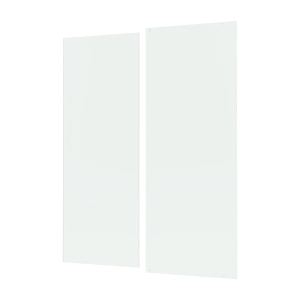 Комплект стекол для раздвижной душевой двери Sensea Easy 110 см прозрачное стекло, цвет профиля на выбор