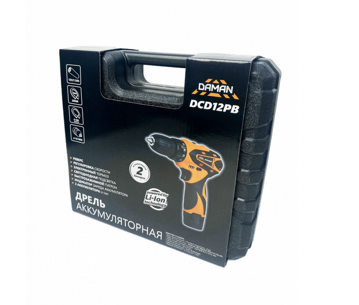 Дрель-шуруповерт DAMAN DCD12PB 9230665 BRAIT STDN-0117643 - Вид №1