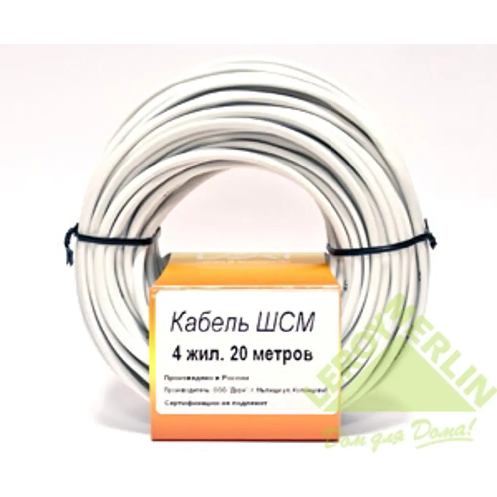 Провод ШСМ 4x0.08 мм 20 м DORI STLM-2014969