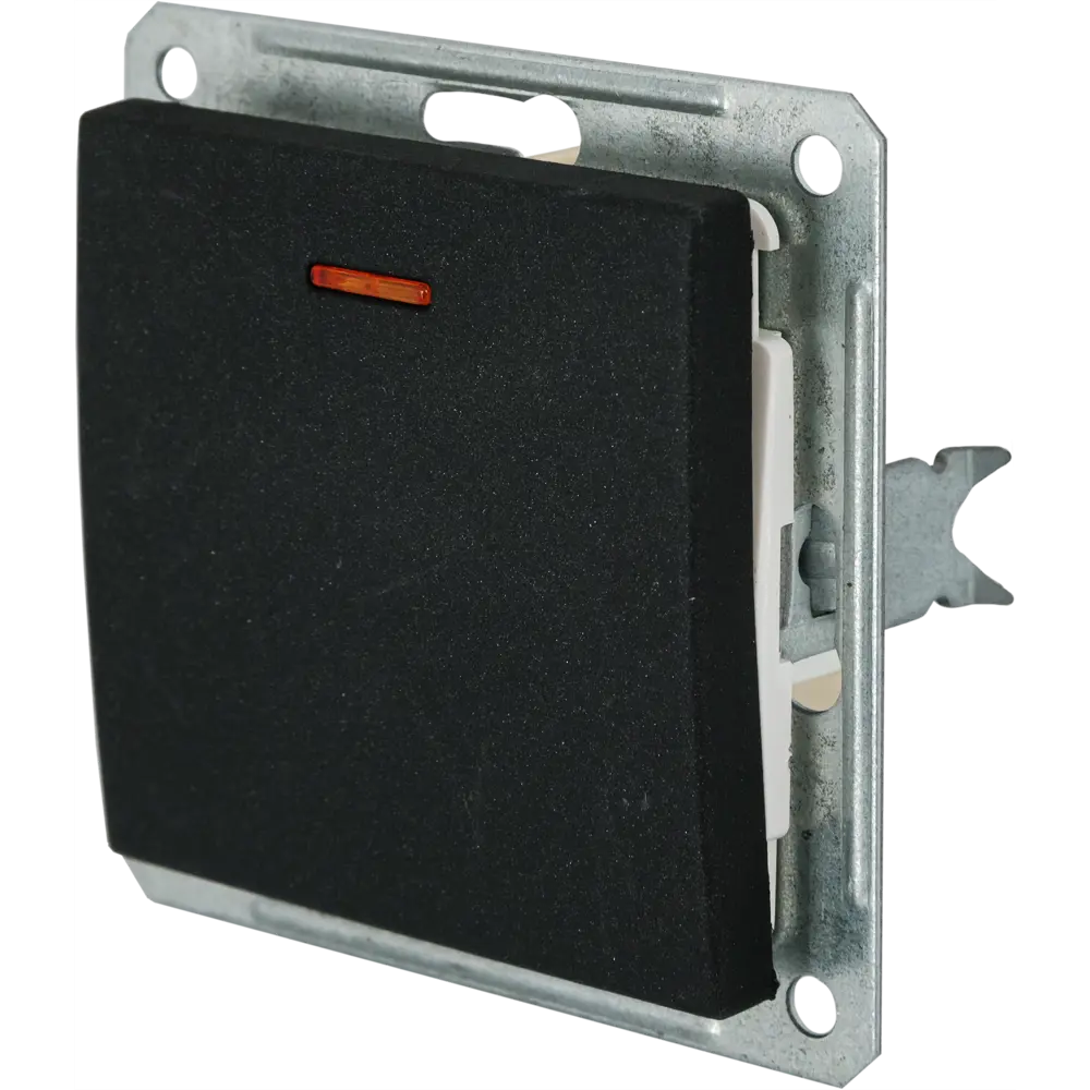 Выключатель W59, 1 клавиша с подсветкой, черный бархат Schneider Electric STLM-2140811 - Вид №1
