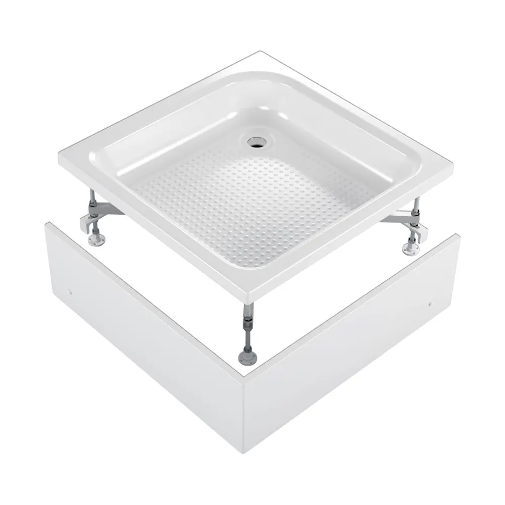 Душевой поддон Frame S квадратный акриловый 90x90 см ножки в комплекте Santreyd STLM-2177549 - Вид №2