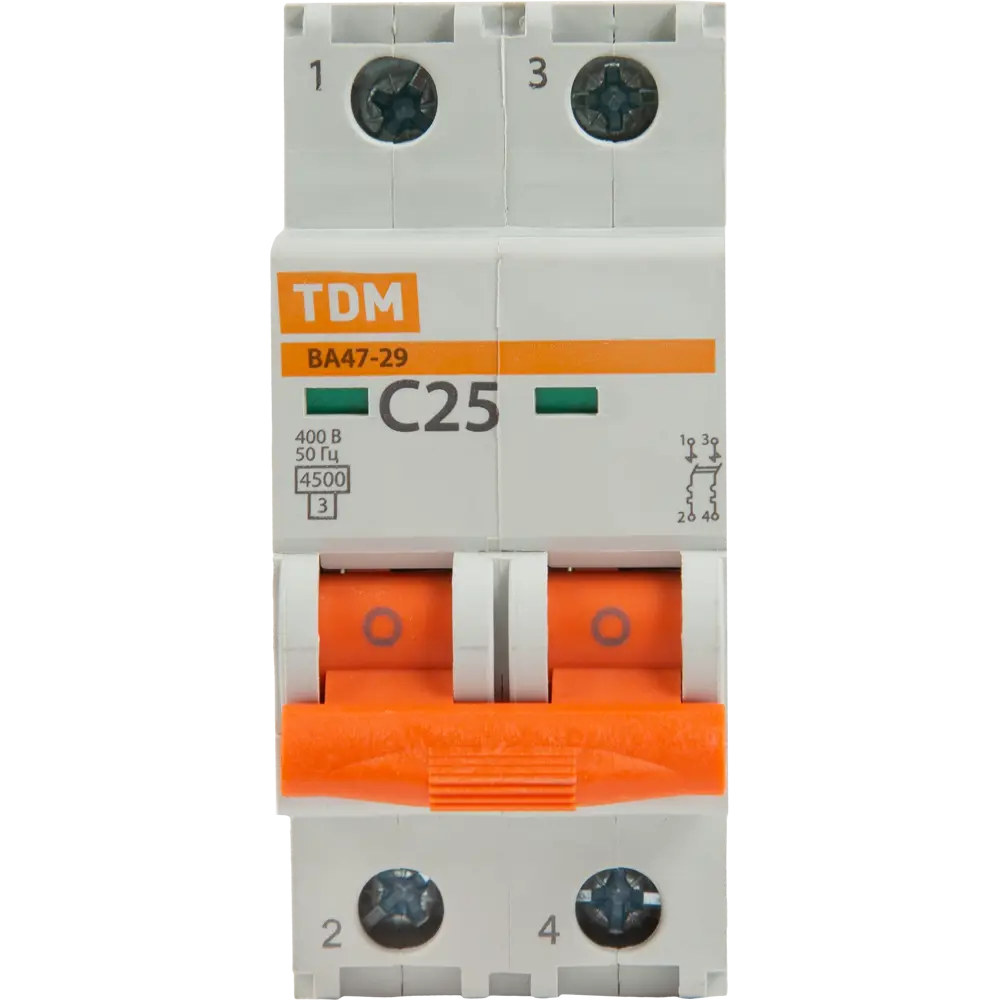 Автоматический выключатель TDM Electric ВА47-29 25А для защиты электросетей 84399481 STLM-0049254 - Вид №1