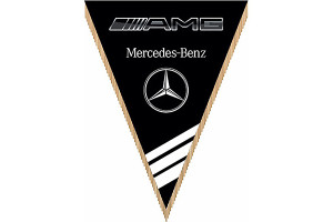 15970172 Треугольный вымпел Mersedes-Benz amg черный S05101058 SKYWAY