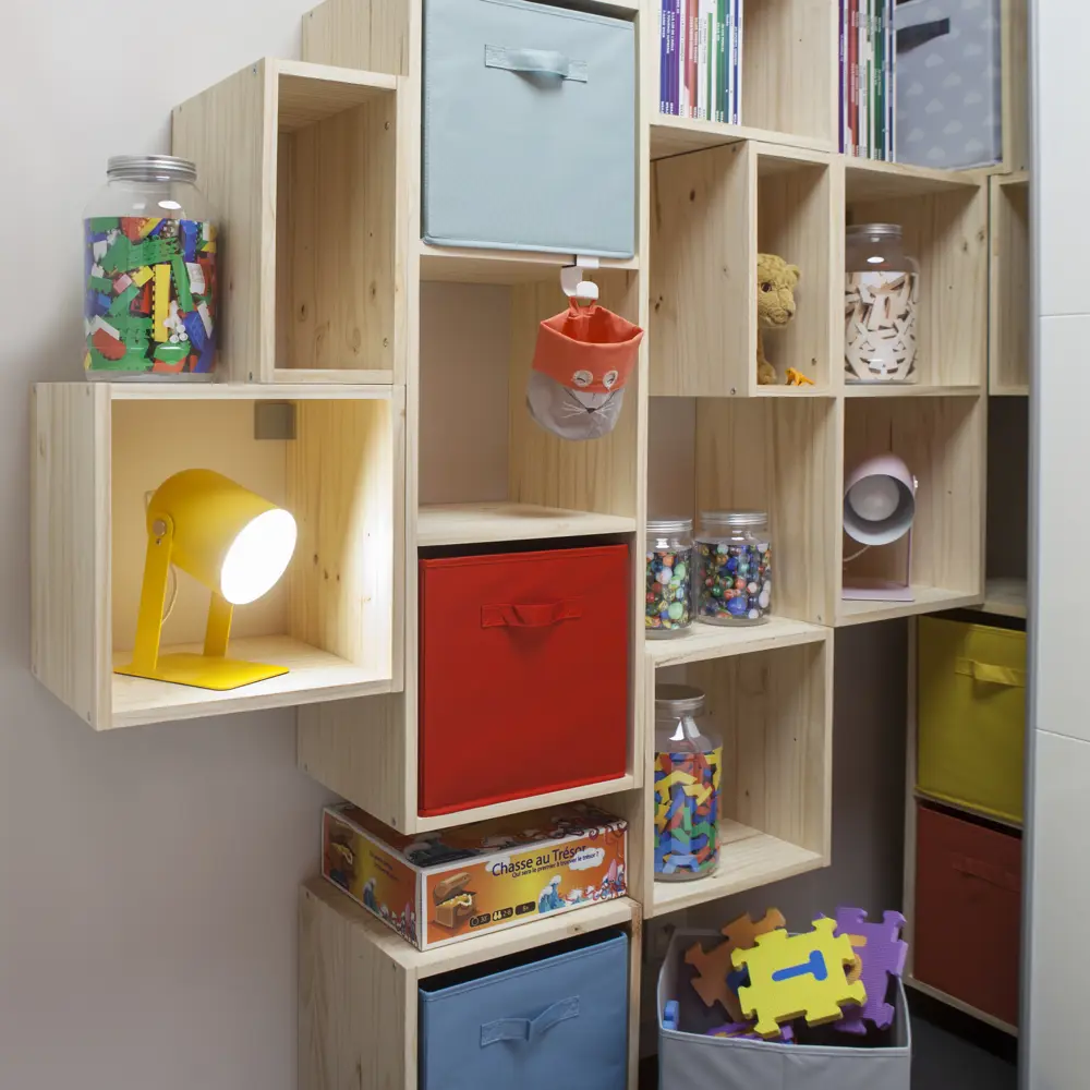 Короб Spaceo KUB Carmen 31x31x31 см 29.7 л полиэстер цвет красный STLM-2096143 - Вид №3