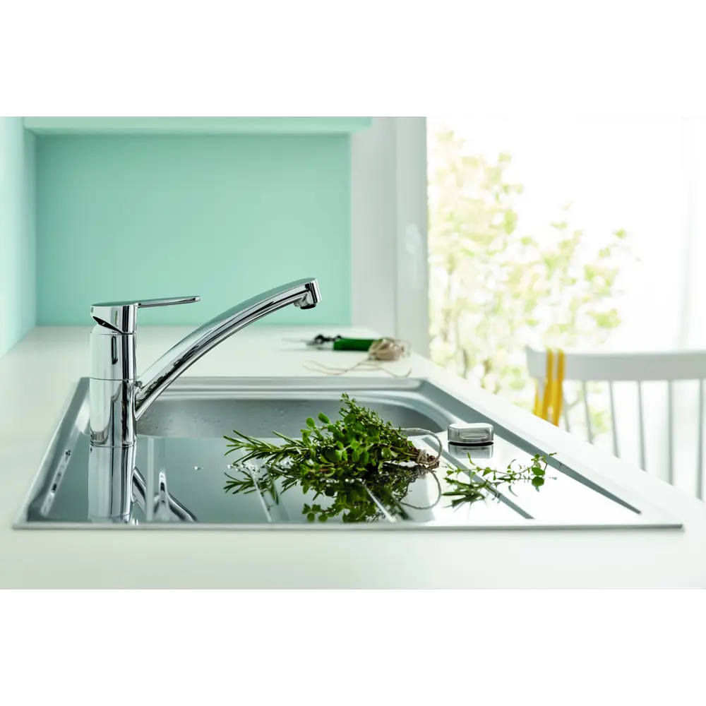 Смеситель для кухни Grohe Start Eco 17.4 см цвет хром STLM-2208410 - Вид №3